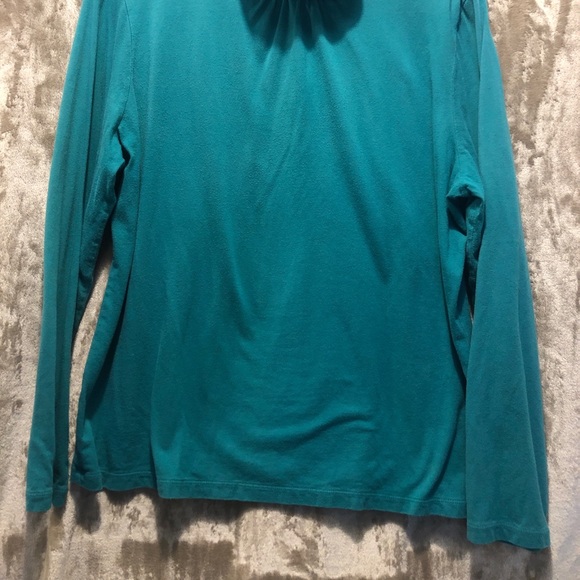 Blue/Green Liz Claiborne Turtleneck, Size XL - Picture 2 of 6
